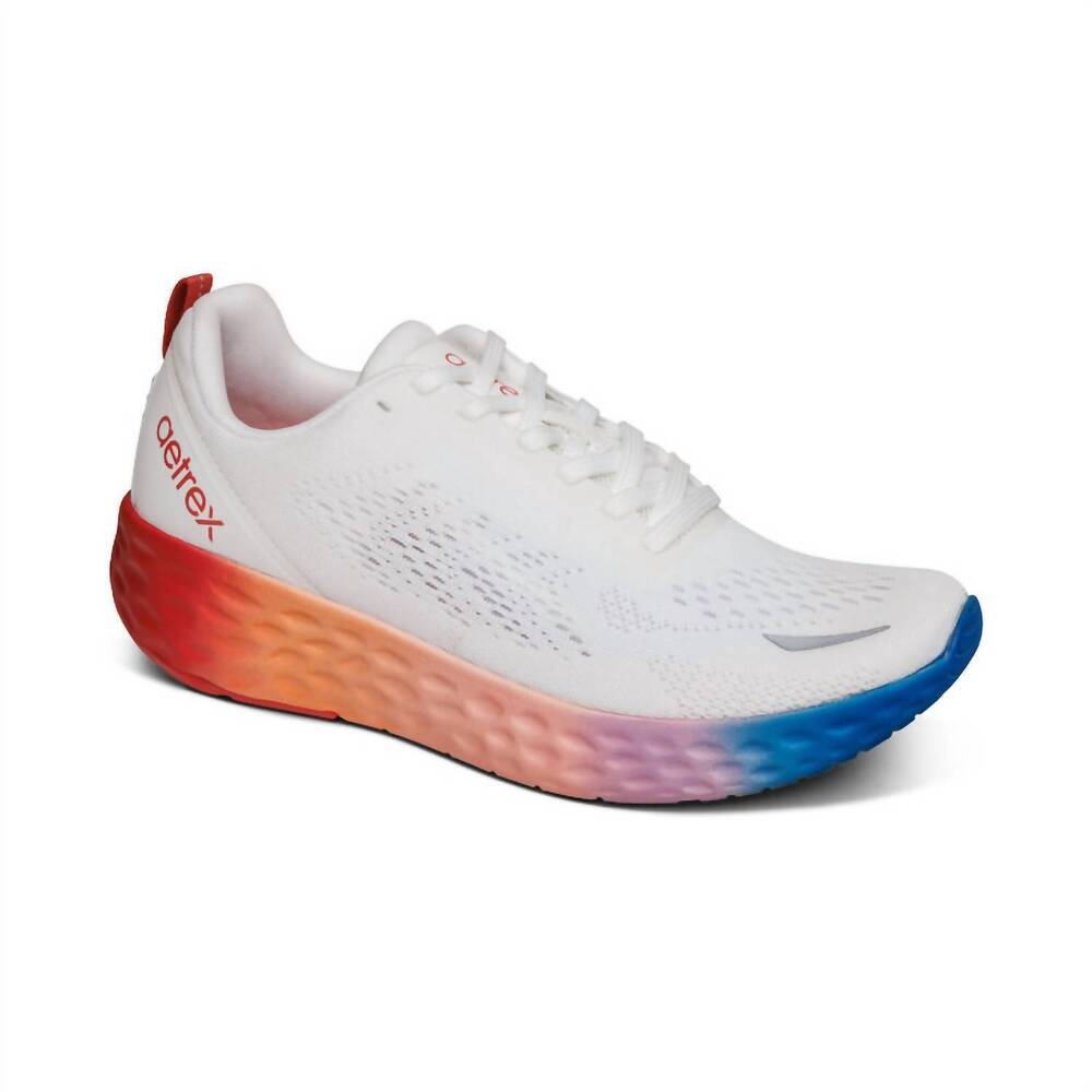 NEW AETREX women's danika sneaker in white ombre